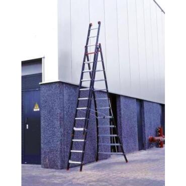 Single straight, push-up or combination ladder NZER NEVADA single, two- or three-piece